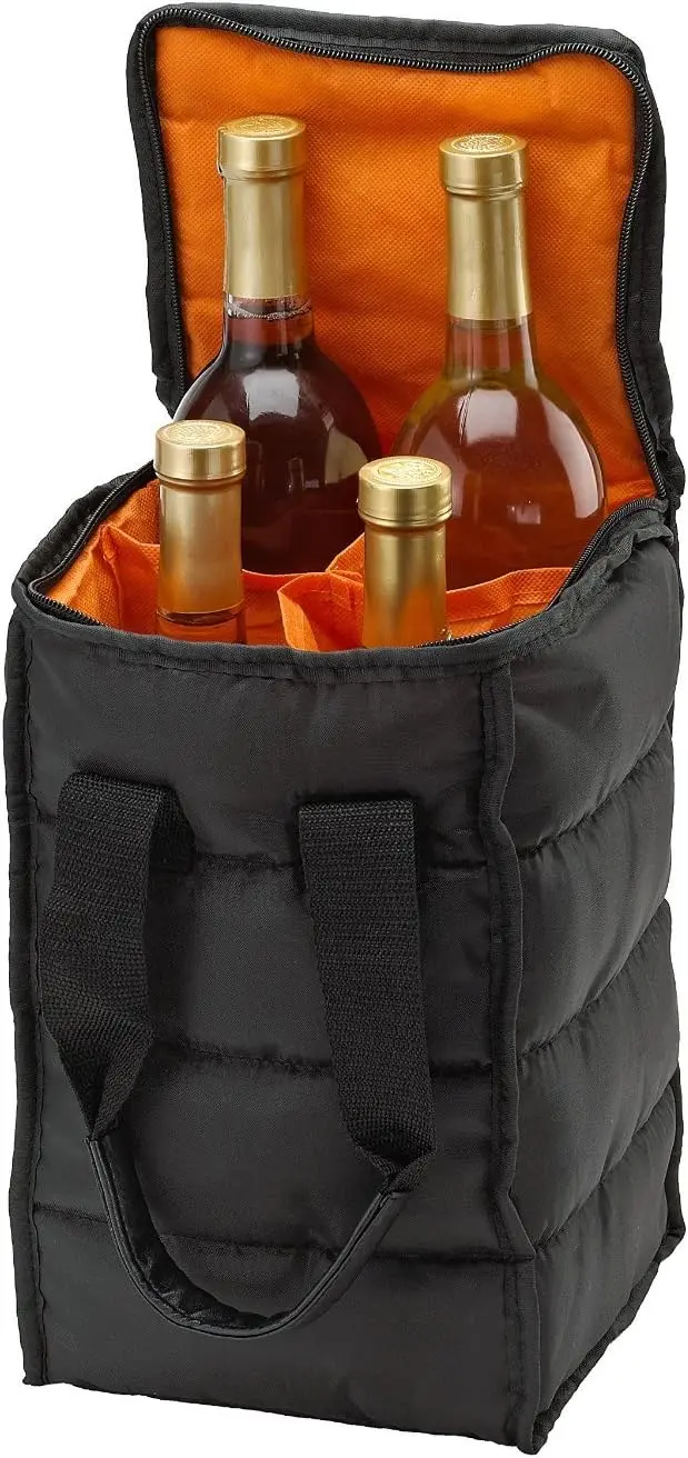 Handy Laundry Wine Carrier Tote Bag 4-Bottle