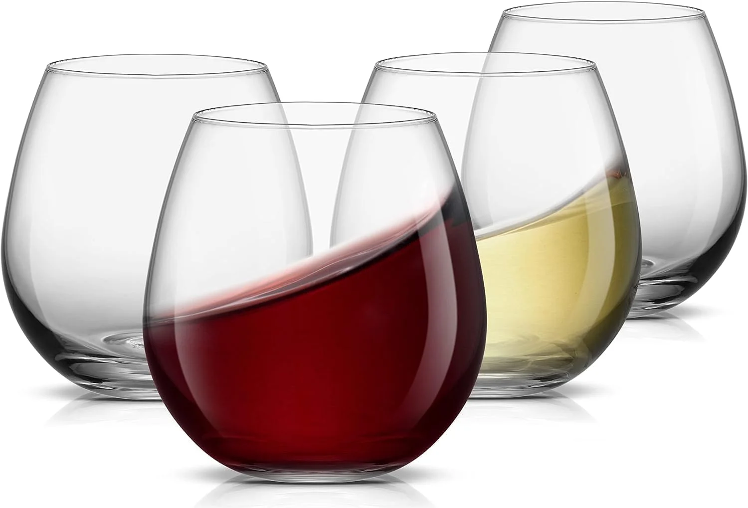 JoyJolt Spirits Stemless Wine Glasses