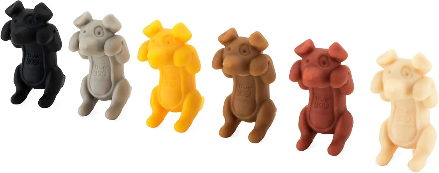 True Zoo Spot On Wine Charms Silicone Dog Set of 6